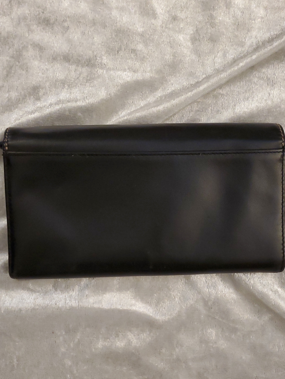 Vintage Lauren Ralph Lauren SOFT Black Leather Trifold Continental Flap Wallet - Picture 6 of 16